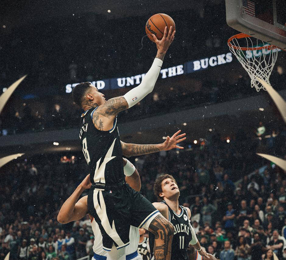 雄鹿三巨头联手，掀起高潮得分突破，状态爆棚冲击季后赛！